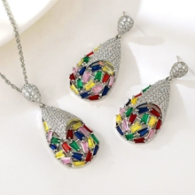 Show details for New Season Colorful Geometric 2 Piece Jewelry Set with Full Guarantee