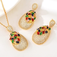 Show details for Luxury Copper or Brass 2 Piece Jewelry Set From Reliable Factory