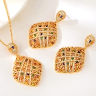 Show details for Party Copper or Brass 2 Piece Jewelry Set with Worldwide Shipping