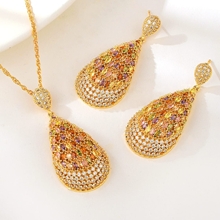 Show details for Luxury White 2 Piece Jewelry Set in Exclusive Design