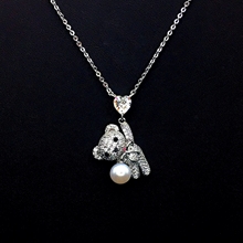 Show details for Fashion White Pendant Necklace with Worldwide Shipping