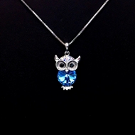 Show details for Featured Blue Copper or Brass Pendant Necklace with Full Guarantee