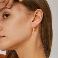 Picture of Beautiful Geometric Gold Plated Dangle Earrings