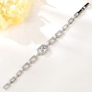 Picture of Delicate Geometric Artificial Crystal Fashion Bracelet