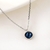 Picture of Platinum Plated Blue Pendant Necklace at Great Low Price