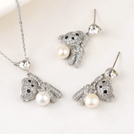 Show details for Brand New White Fashion 2 Piece Jewelry Set with SGS/ISO Certification