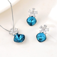 Show details for Party Platinum Plated 2 Piece Jewelry Set with Beautiful Craftmanship