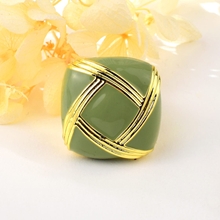 Show details for Zinc Alloy Green Fashion Ring from Editor Picks