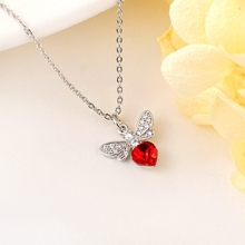 Show details for Nickel Free Platinum Plated Swarovski Element Pendant Necklace with No-Risk Refund