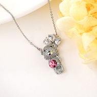 Show details for Attractive Pink Fashion Pendant Necklace For Your Occasions