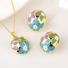 Show details for Sparkling Party Green 2 Piece Jewelry Set