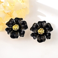 Picture of Unique Enamel Gold Plated Stud Earrings