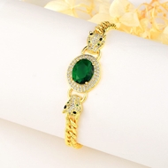Picture of Charming Green Copper or Brass Fashion Bracelet As a Gift