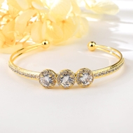 Picture of Best Cubic Zirconia Geometric Fashion Bangle