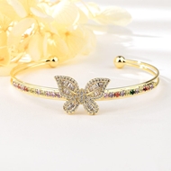 Picture of Filigree Butterfly Gold Plated Fashion Bangle