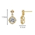 Picture of Fashion Cubic Zirconia Dangle Earrings with 3~7 Day Delivery