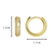 Picture of Amazing Geometric Gold Plated Small Hoop Earrings