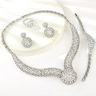 Show details for Great Cubic Zirconia Party 4 Piece Jewelry Set