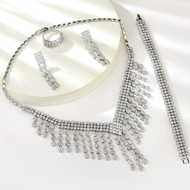 Show details for Popular Cubic Zirconia Luxury 4 Piece Jewelry Set