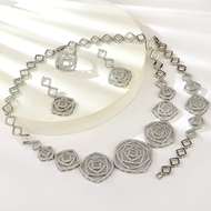 Show details for Irresistible White Luxury 4 Piece Jewelry Set For Your Occasions