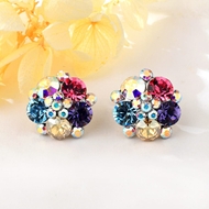 Show details for Popular Swarovski Element Flowers & Plants Dangle Earrings