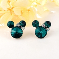 Show details for Copper or Brass Swarovski Element Dangle Earrings with Unbeatable Quality