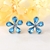 Picture of Party Flower Dangle Earrings with Fast Shipping