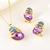 Picture of Trendy Purple Gold Plated 2 Piece Jewelry Set with No-Risk Refund