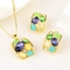 Show details for Delicate Geometric Opal 2 Piece Jewelry Set