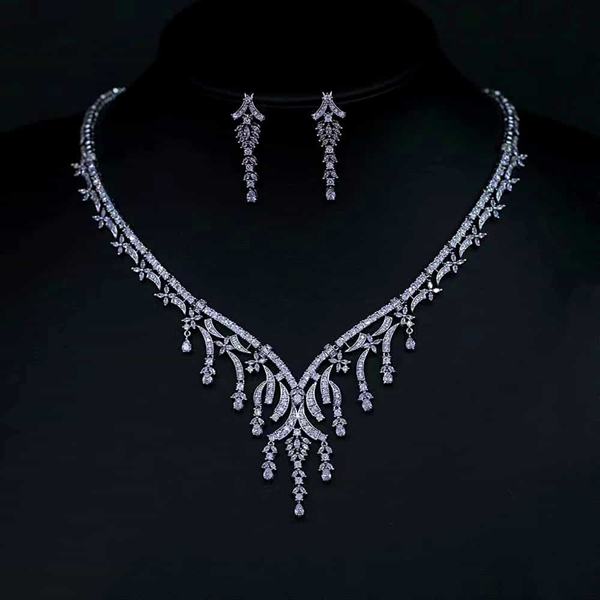 Picture of Party Cubic Zirconia 2 Piece Jewelry Set with No-Risk Return