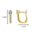 Picture of Fashion Gold Plated Huggie Earrings with 3~7 Day Delivery