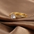 Picture of Low Cost Gold Plated White Fashion Ring with Low Cost