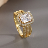 Picture of Copper or Brass Cubic Zirconia Fashion Ring at Super Low Price
