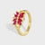 Picture of Need-Now Red Flowers & Plants Fashion Ring Exclusive Online