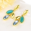 Show details for Unique Artificial Crystal Flowers & Plants Dangle Earrings