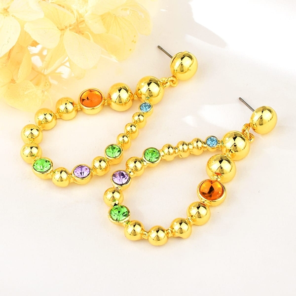 Picture of Trendy Gold Plated Zinc Alloy Dangle Earrings with No-Risk Refund