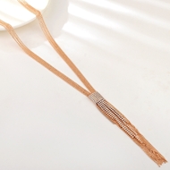 Show details for Unusual Geometric White Long Pendant