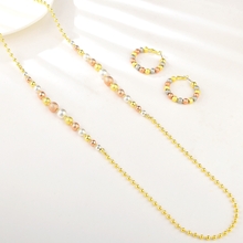 Show details for Fancy Geometric Zinc Alloy 2 Piece Jewelry Set