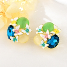 Show details for Party Blue Dangle Earrings of Original Design
