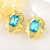 Picture of Buy Platinum Plated Artificial Crystal Dangle Earrings