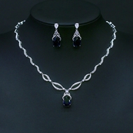 Show details for Recommended Platinum Plated Luxury 2 Piece Jewelry Set from Top Designer Show details for Recommended Platinum Plated Luxury 2 Piece Jewelry Set from Top Designer