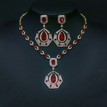 Show details for Trendy Gold Plated Copper or Brass 2 Piece Jewelry Set with No-Risk Refund