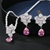 Picture of Luxury Pink 2 Piece Jewelry Set with Full Guarantee