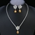 Picture of Great Cubic Zirconia Platinum Plated 2 Piece Jewelry Set