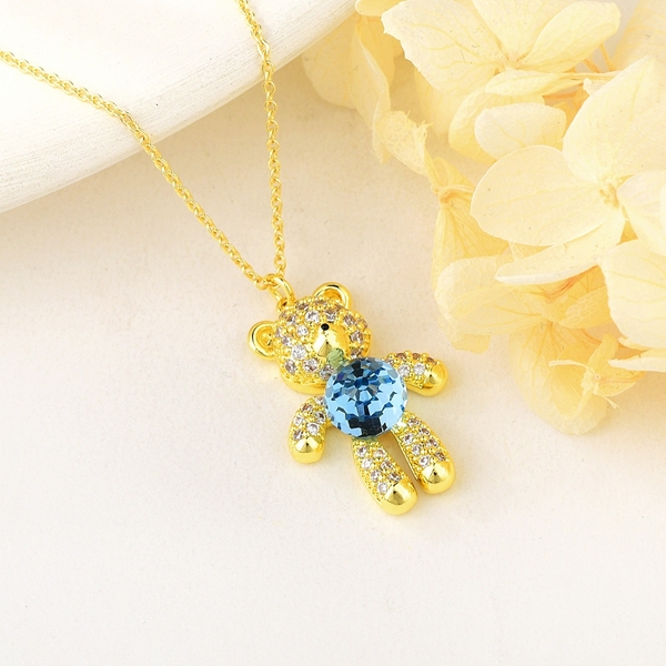 Picture of Trendy Gold Plated Swarovski Element Pendant Necklace with No-Risk Refund