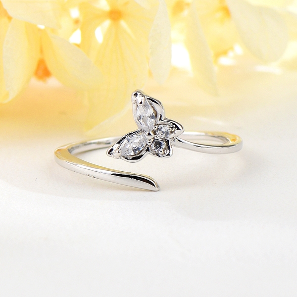 Picture of Attractive White 925 Sterling Silver Fashion Ring For Your Occasions
