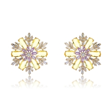 Show details for Good Quality Cubic Zirconia Gold Plated Dangle Earrings