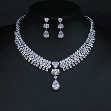 Show details for Eye-Catching White Geometric 2 Piece Jewelry Set from Reliable Manufacturer