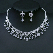 Show details for Buy Platinum Plated Flowers & Plants 2 Piece Jewelry Set with Low Cost