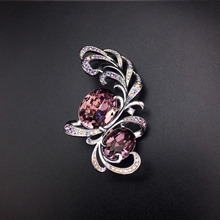 Show details for Fashion Swarovski Element Copper or Brass Brooche